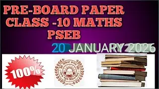 Class -10 Maths Pre-board  Paper 20.January 2026