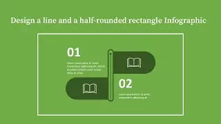 How to design a line and a half-rounded rectangle shape?