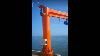 3 Ton Pillar Jib Crane, Custom Pillar Mounted Jib Crane for Outdoor Use