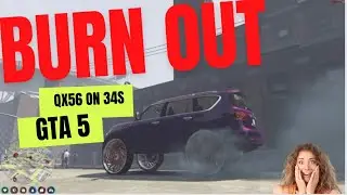 Burning out on 34 inch rims listening to Boston Richie #gta5  #viral #trending