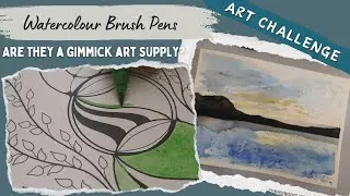 Using Watercolour Brush Pens for the 1st time Tips Tricks and mistakes and conclusion King Art