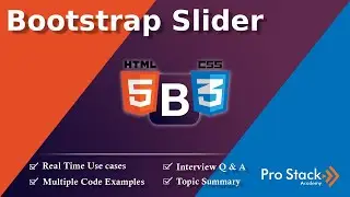 Bootstrap Slider or Carousel | Pro Stack Academy