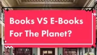 Which is more sustainable- buying books or ebooks? #shorts #sustainability #books #reading
