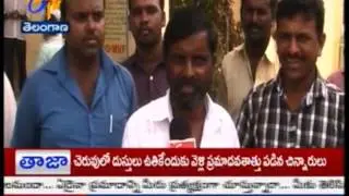SUBSIDY TARPAULINS SCARCITY AT RAYPARTI TS -  జైకిసాన్ -  19th September 2015