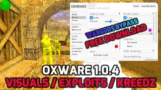 CS 1.6 OXWARE 1.0.4 Cheat Menu | Visuals, Exploits, SGS, Bhop | Steam/NoSteam - Wargods Bypass 2023