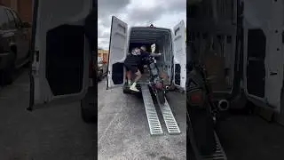 FAIL!! HOW NOT TO LOAD YOUR MOTORCYCLE INTO A VAN 😂 #motorcycle #shorts