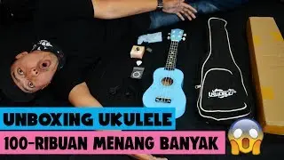 GOKIL!! 100-Ribuan Dapet Banyak | Unboxing Ukulele Bonus Tas Tuner Senar Strap dll.