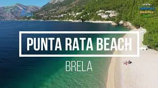 Punta Rata beach Brela, Makarska Riviera summer 2019 - Makarska Riviera Beaches in FULL HD