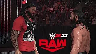 ROMAN REIGNS VS SETH ROLLINS WWE 2K GAMEPLAY RAW HIGHLIGHTS 2021 #wwe2k22 #rawhighlights2021