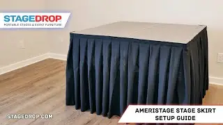 How to attach an Ameristage Stage Skirt - StageDrop