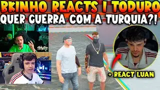 BKINHO REACTSI TODURO QUER GUERR4 ?! + REACT CINEMATIC DOO LUAN 🔥🔥 - TROPAS DO GTA RP CLIPS