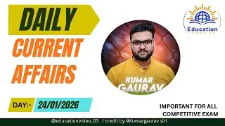 24 जनवरी 2026 CURRENT AFFAIRS 🌍 || जनरल नॉलेज हिन्दी (DAY 24) || #currentaffairs #shorts #gk 
