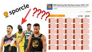 NBA Starting Lineups From My FAVORITE Season (Sporcle Quiz)