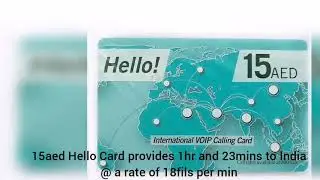 Talktime provided by Hello Voip Cards Uae