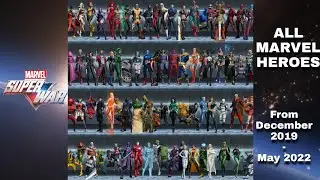 All MARVEL HERO 2019-2022 | ultra graphics 3D model | MARVEL SUPER WAR