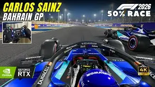 F1 26 Ultra Realistic Graphics 4K | RTX 5070 Ti | Carlos Sainz Bahrain GP -NEW livery Williams FW48