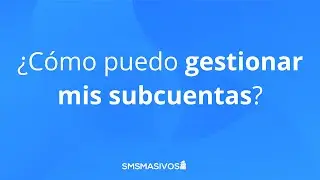 &iquest;C&oacute;mo gestionar subcuentas? &iquest;C&oacute;mo agregar y quitar cr&eacute;ditos?