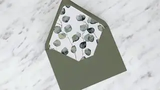 DIY Envelope Liner by Blanche Paperie