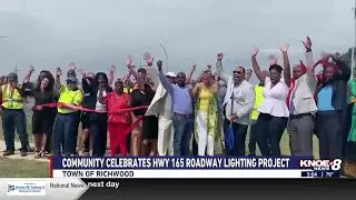 Community celebrates HWY 165 Roadway Lighting Project