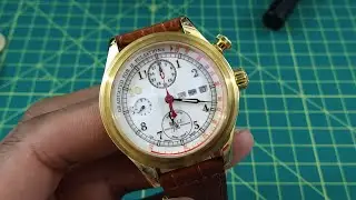 Ball Trainmaster Doctors Chronograph 18k Gold CM1032D-GO-L1J-WH