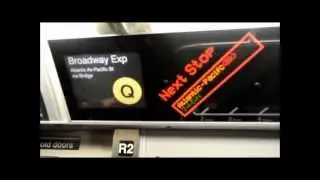 MTA NYC Subway 6 Av FASTRACK; Q Trains via 63 St to Atlantic Av