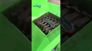 Industrial-grade iron drum shredder field test #metalrecycling