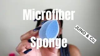 Juno & Co Microfiber Velvet Sponge | First Impressions|  Shackeria B.