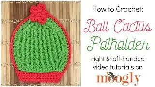 How to Crochet: Ball Cactus Potholder (Right Handed)