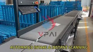 VPAI high speed DWS parcels sorting system.