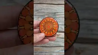 Orange dot mandala jewel @DotMandalaSuisse
