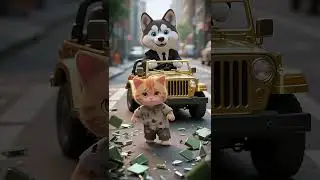 Shocking! The poor kitten has the Transformer ! #shorts #cat #ai #story #kitten