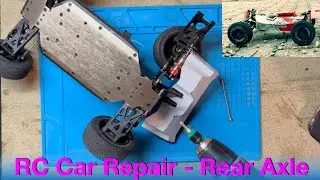 RC Car Repair - Rear axle fix - DIY - WLToys rc car