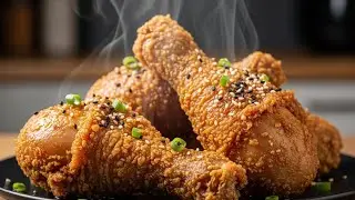 Crispy Air Fryer Korean Fried Chicken Recipe | FoodBook Recipes