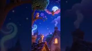 Moonlight Bat 🦇🌙 | Gentle Night Flight Song for Kids and Animal Lovers  #kidssongs #funforkids  #fun