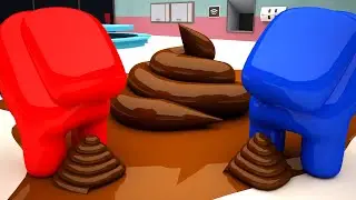 AMONG US POOP! / 010 / IMPOSTOR POOPED EVERYWHERE! / THE FUNNIEST ANIMATIONS! / #game #memes #funny