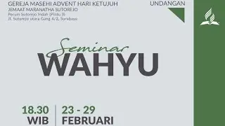 SEMINAR WAHYU: RAJA KEMBALI | Pdt. Dale Sompotan, S.Ag., M.H.