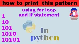 How to print this pattern,using if statement and for loop in python