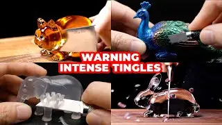 ULTIMATE Glass & Plastic Animal Cutting [ASMR] | Oddly Satisfying Sounds for Intense Tingles