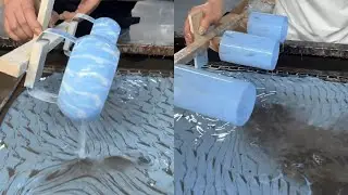Amazing water transfer printing! Can you still tell what the original colors were?