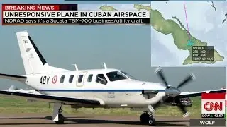 US Plane Enters Cuban Airspace UnResponsive Aircraft Pilot Not Communicatiing