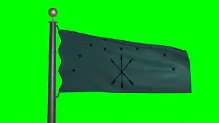 Circassian flag by Edmund Spencer (green screen)