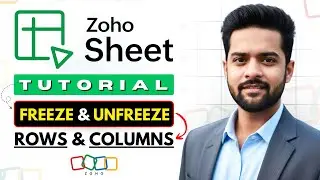 Zoho Sheet: Freeze & Unfreeze Rows and Columns | Sticky Header in Zoho Sheets Tutorial #zohosheets