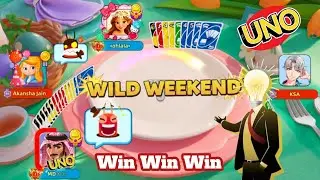 How to win coin in Uno mobile game || Wild weekend x600 || Uno Mobile Game 