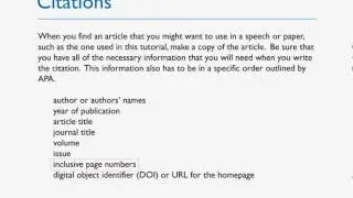 KU Libraries - How To Read a Citation (APA)