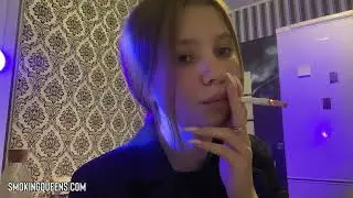Smoking Fetish Girl is smoking cigarette 53