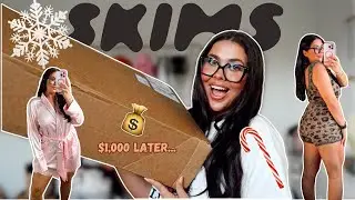 SKIMS holiday TRY ON haul! 🎄🎁 | Worth it? *winter 2024*