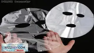 500 100pcs Disposable Plastic Film Full Face Cleaner Mask Neck Stickers Paper Transparent