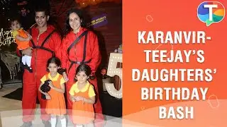 Karanvir Bohra & Teejay Sidhu host Halloween themed birthday party for daughters, Bella & Vienna
