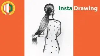 How to Draw a Girl beautiful hair Pencil Sketch drawing  How to draw a girl