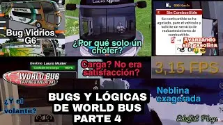 BUGS, LÓGICAS y DATOS DE WORLD BUS DRIVING SIMULATOR (PARTE 4) NUEVA ACTUALIZACIÓN